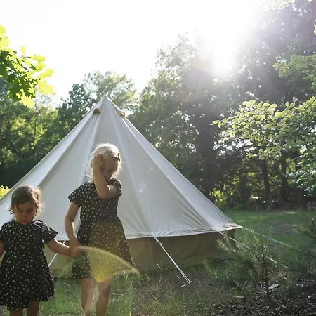 Camping Tipi Tent Aan Het Natuurgebied Kampina
